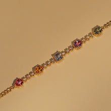 Load image into Gallery viewer, Multi-Colored Sapphires Bracelet