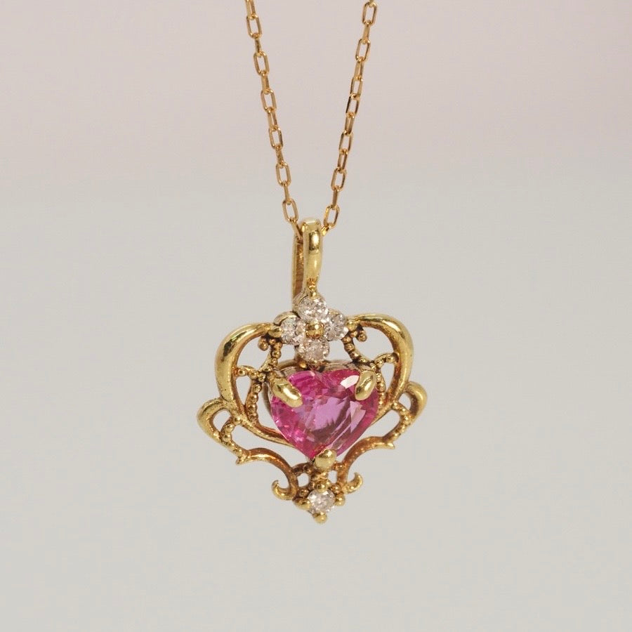 The Ruby Heart Palace Necklace