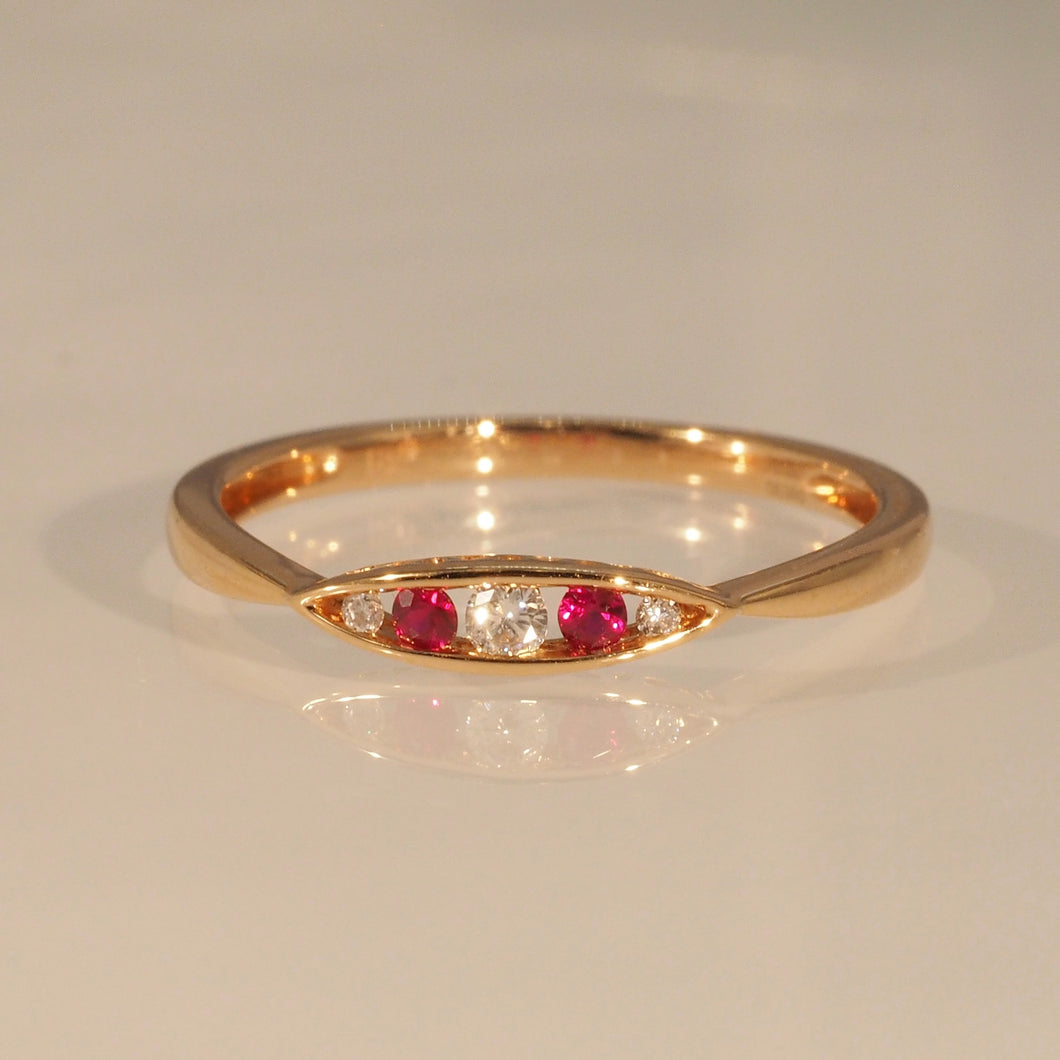 The Ruby Go Ring in Roseate