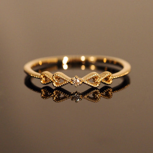 Diamond Ribbon Ring