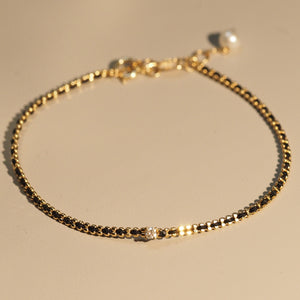 Black Beam Diamond Bracelet