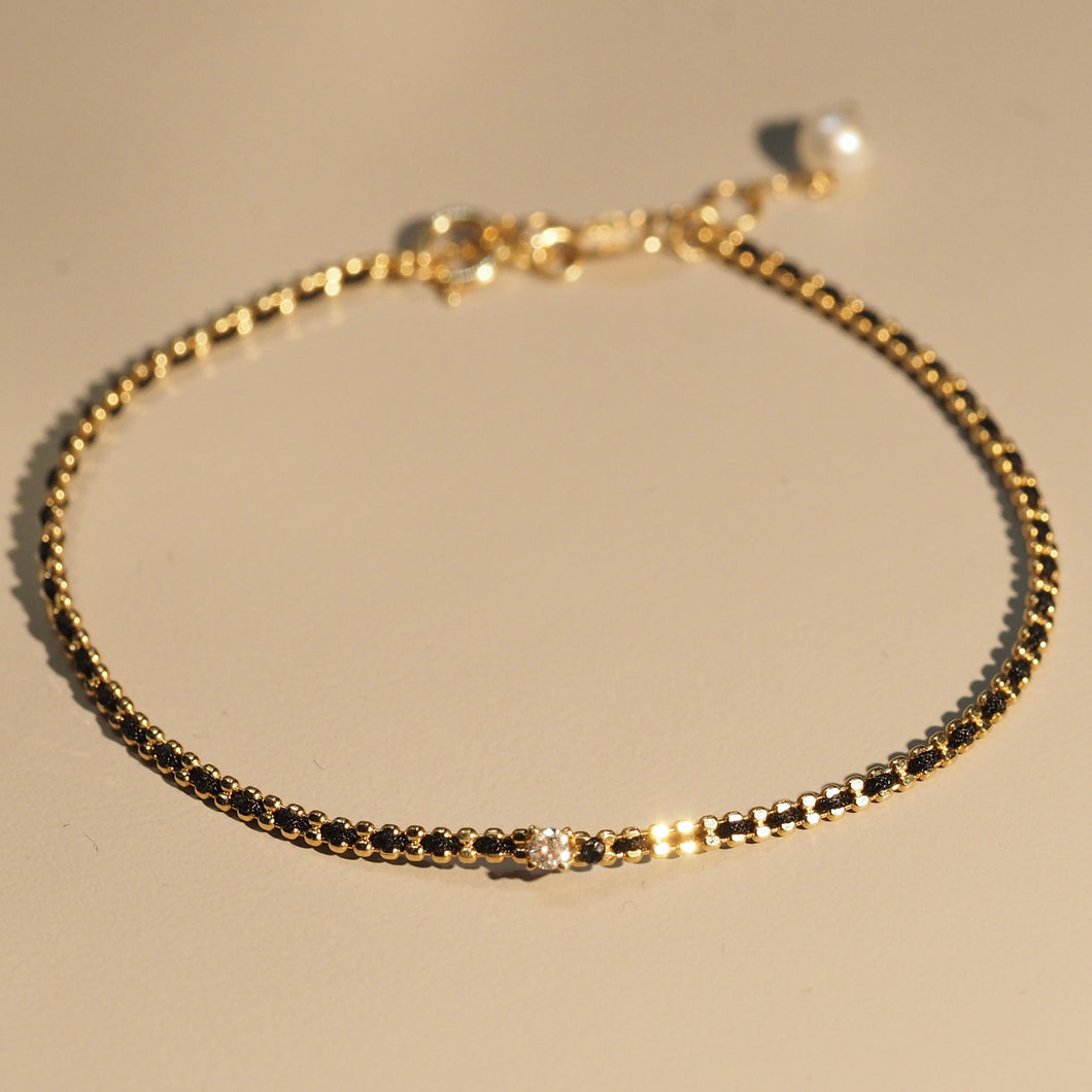 Black Beam Diamond Bracelet