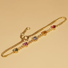 Load image into Gallery viewer, Multi-Colored Sapphires Bracelet