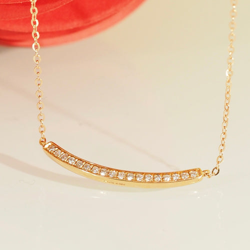 The Diamond Wide Smile Necklace