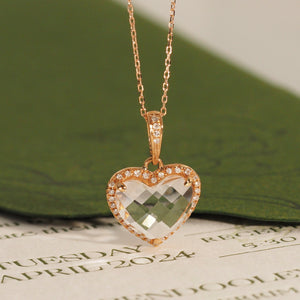 The Diamond Crystal Heart Pendant
