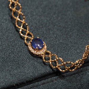 Blue Sapphire Lace Bracelet