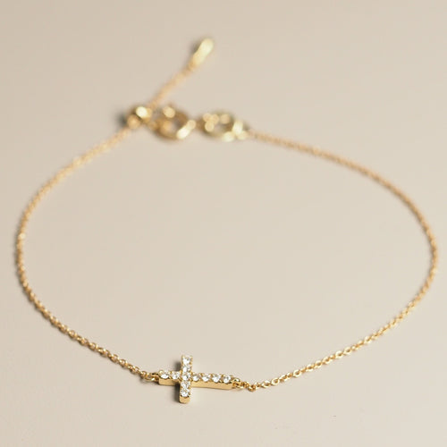 The Diamond Cross Bracelet