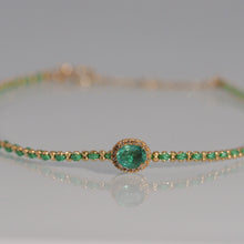 Load image into Gallery viewer, Emerald Beam Bracelet