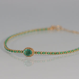 Emerald Beam Bracelet