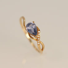 Load image into Gallery viewer, Blue Infinity Sapphire Ring