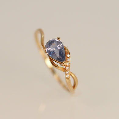 Blue Infinity Sapphire Ring