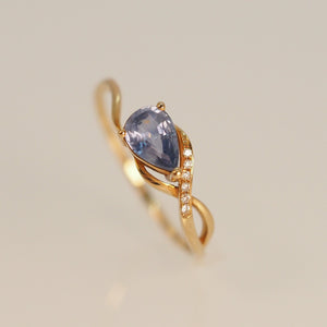 Blue Infinity Sapphire Ring