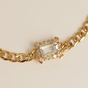 The Aquamarine Louis IX Bracelet