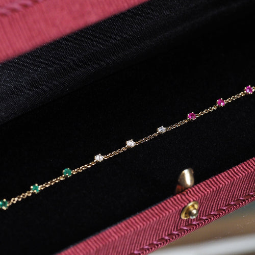 The Ruby Diamond Emerald Bracelet