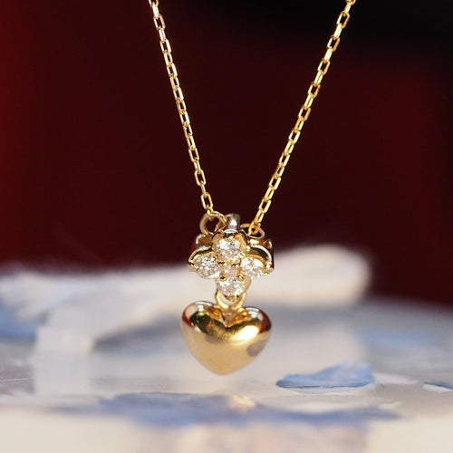 The Diamond Clover Heart Necklace