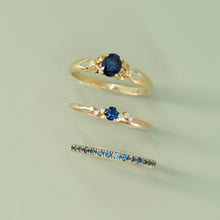 Load image into Gallery viewer, Blue Sapphire Band Ring