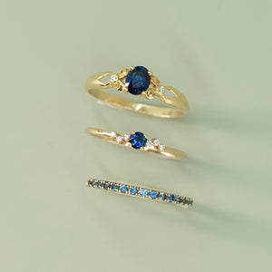 Blue Sapphire Band Ring