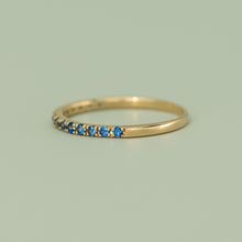 Load image into Gallery viewer, Blue Sapphire Band Ring