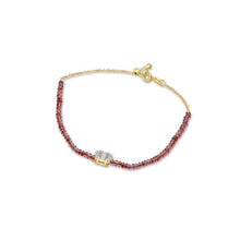 Load image into Gallery viewer, Bead and Diamond Gem Bracelet